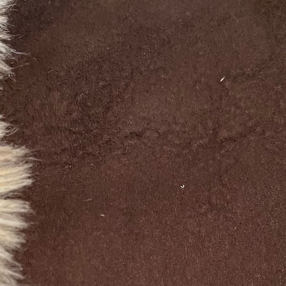 Vintage TRUE GRIT faux suede Elephant fur long coat 70’s boho penny lane style - Picture 12 of 15